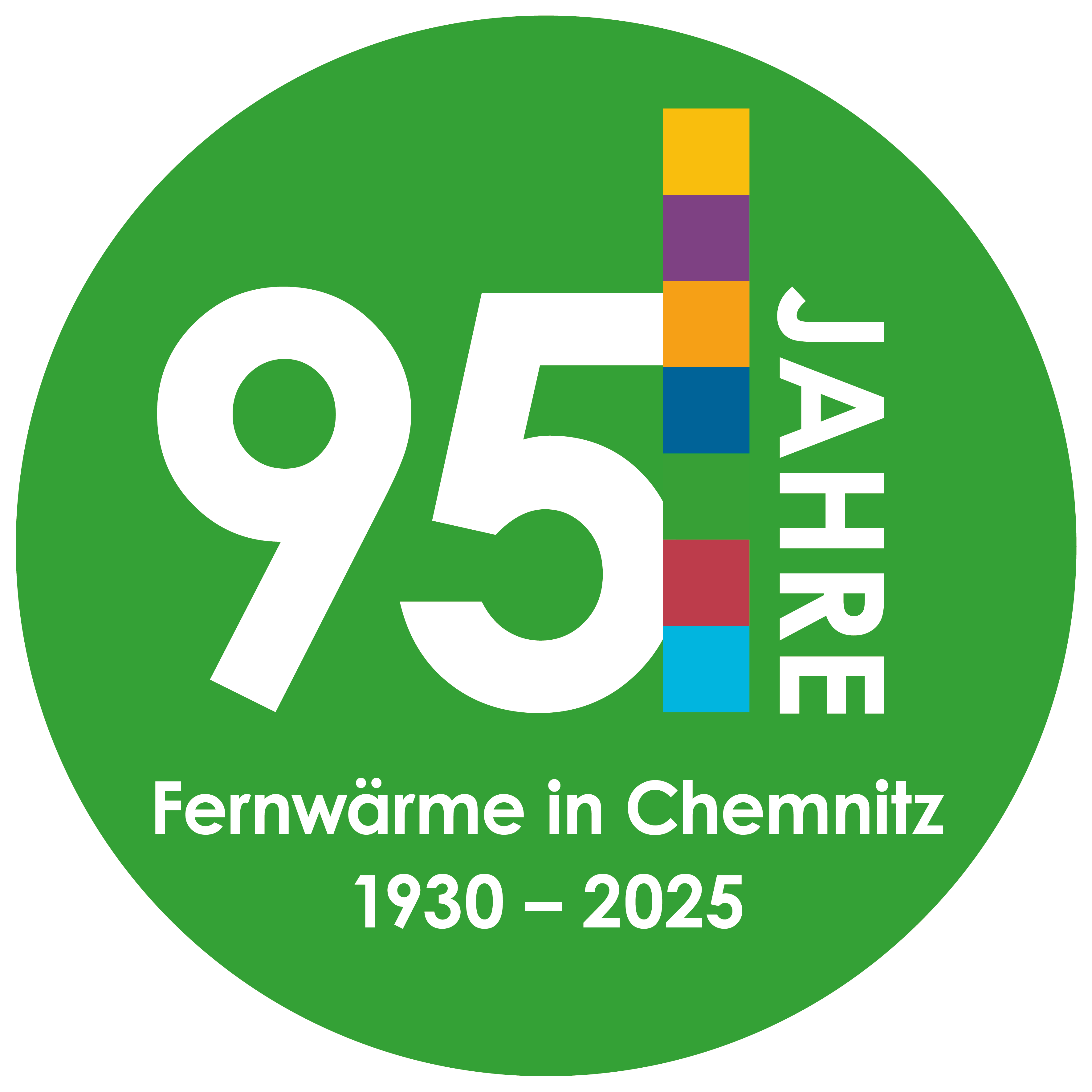 Logo 90 Jahre Fernwärme